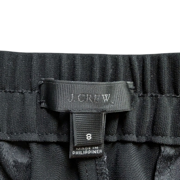 J. Crew Turner Pant Women's 8 Effortless Staple Pull-on Black Pockets Cuffed Hem - Picture 8 of 12